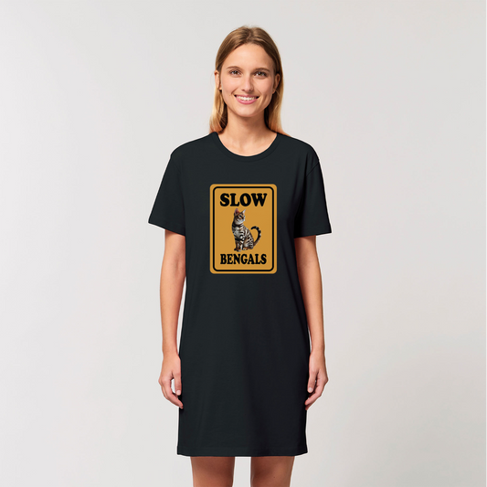 slow bengals Organic T-Shirt Dress