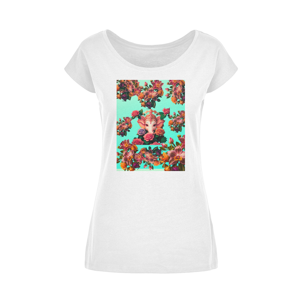 Harmonious Wide Neck Womens T-Shirt XS-5XL