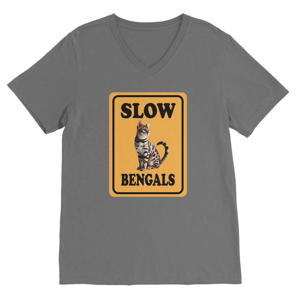 slow bengals Classic V-Neck T-Shirt