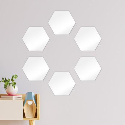 Harmonious Hexagon Wall Tiles Set of 6