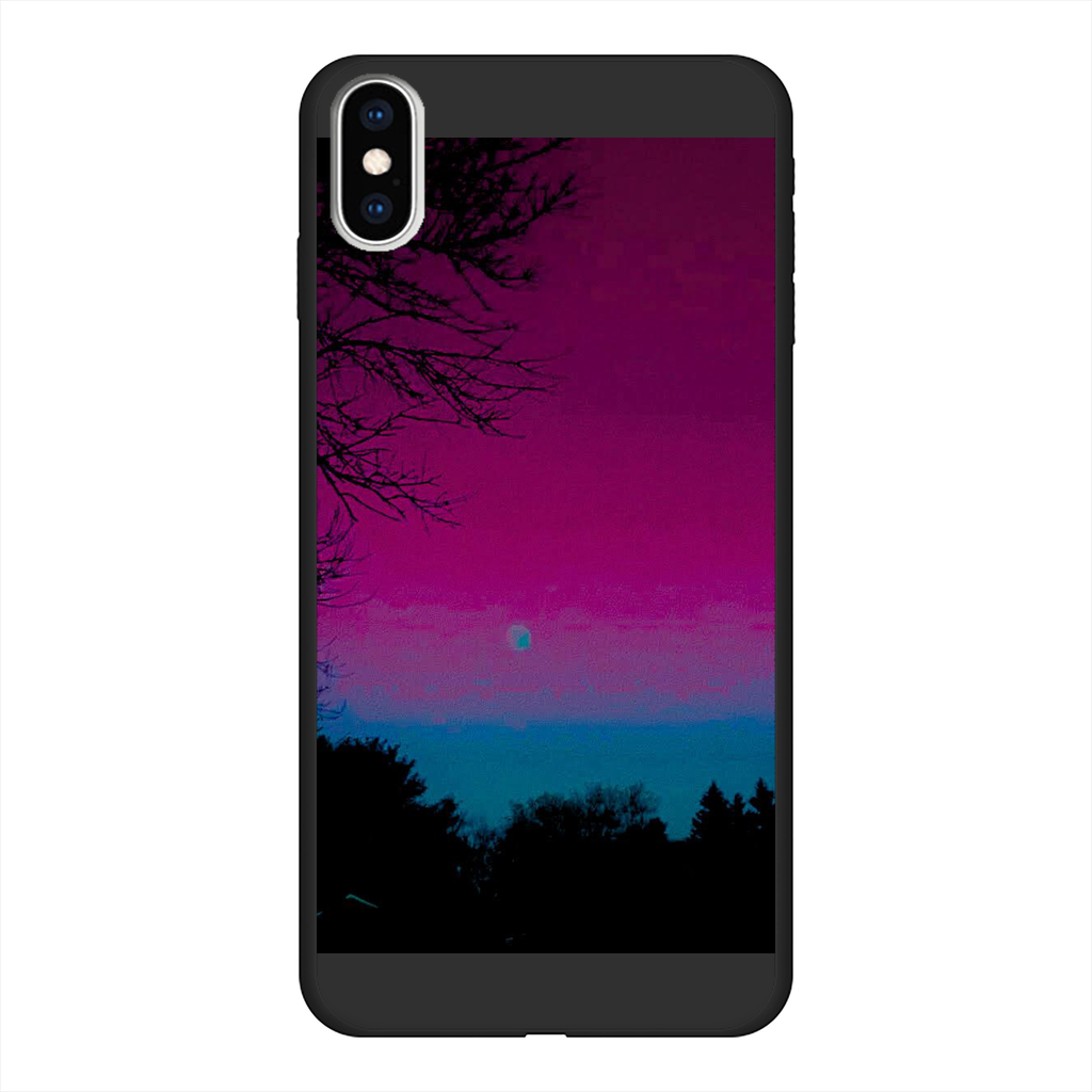 Twilight Back Printed Black Soft Phone Case