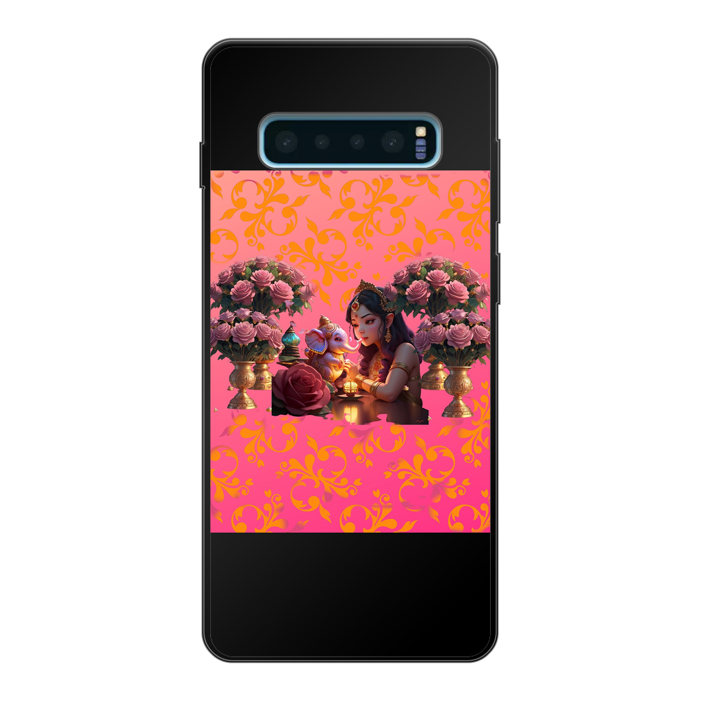 Best Friend Back Printed Black Soft Phone Case