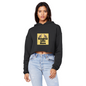 Bengals Cropped Raw Edge Boyfriend Hoodie