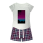 Twilight Women's Sleepy Tee and Flannel Short