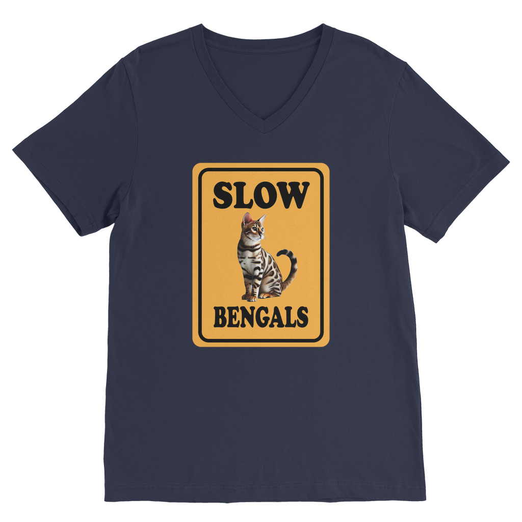 slow bengals Premium V-Neck T-Shirt