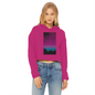 Twilight Ladies Cropped Raw Edge Hoodie