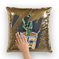 Good Luck Sequin Cushion Cover