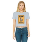 slow bengals Classic Women's Cropped Raw Edge T-Shirt