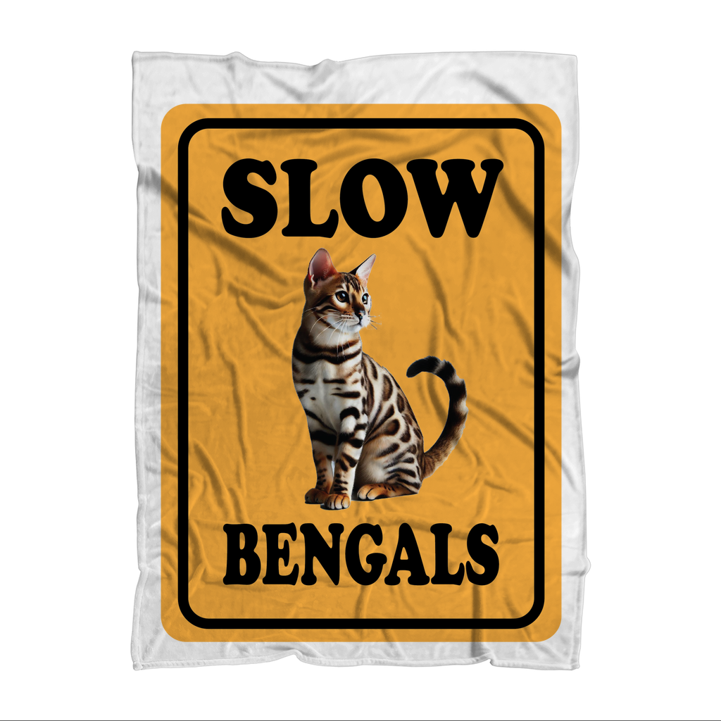 slow bengals Sublimation Throw Blanket