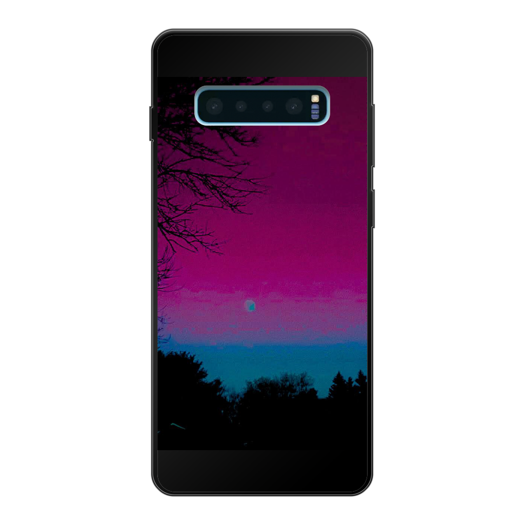 Twilight Back Printed Black Soft Phone Case