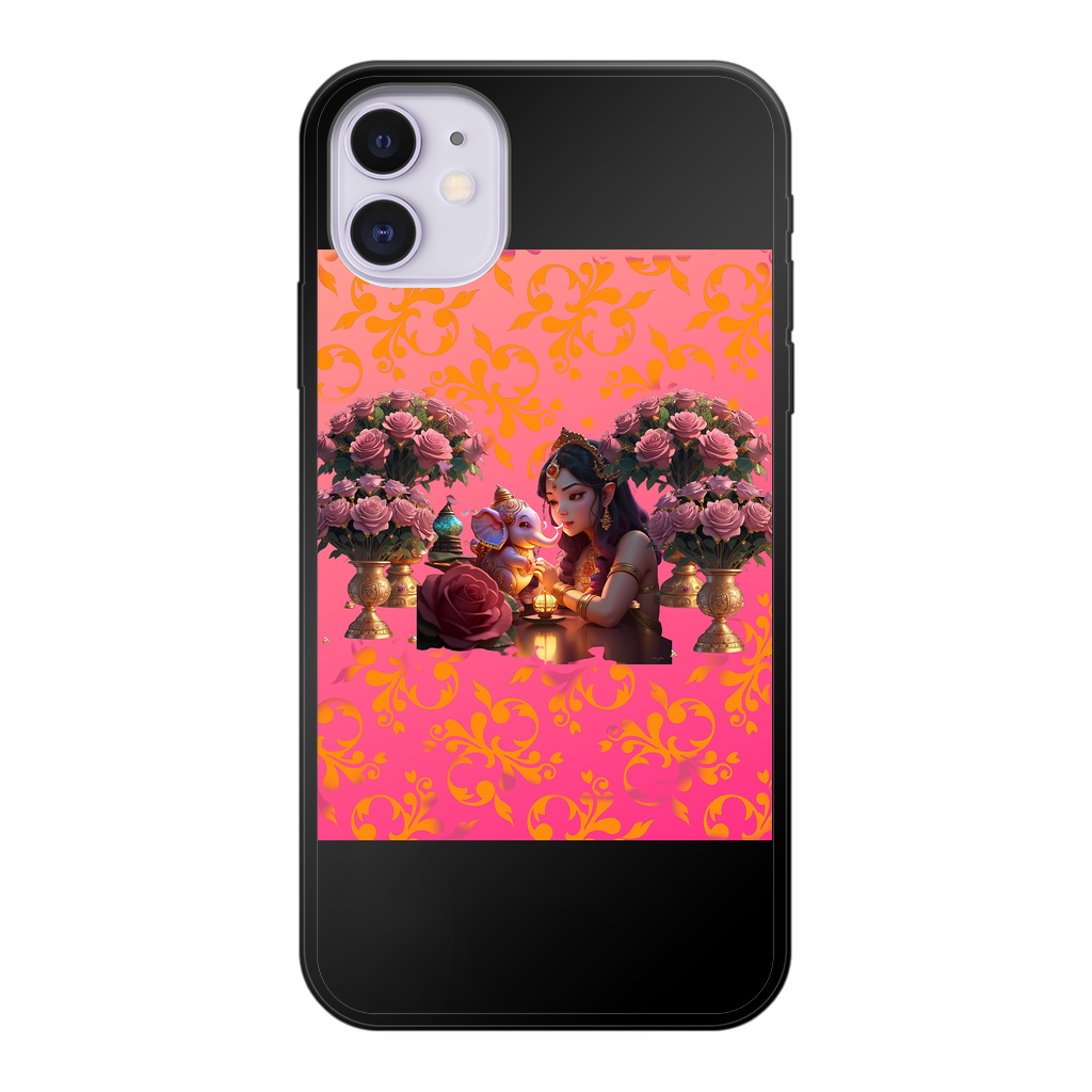 Best Friend Back Printed Black Soft Phone Case