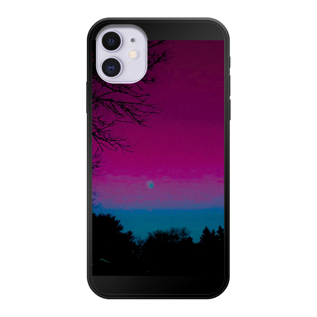 Twilight Back Printed Black Soft Phone Case