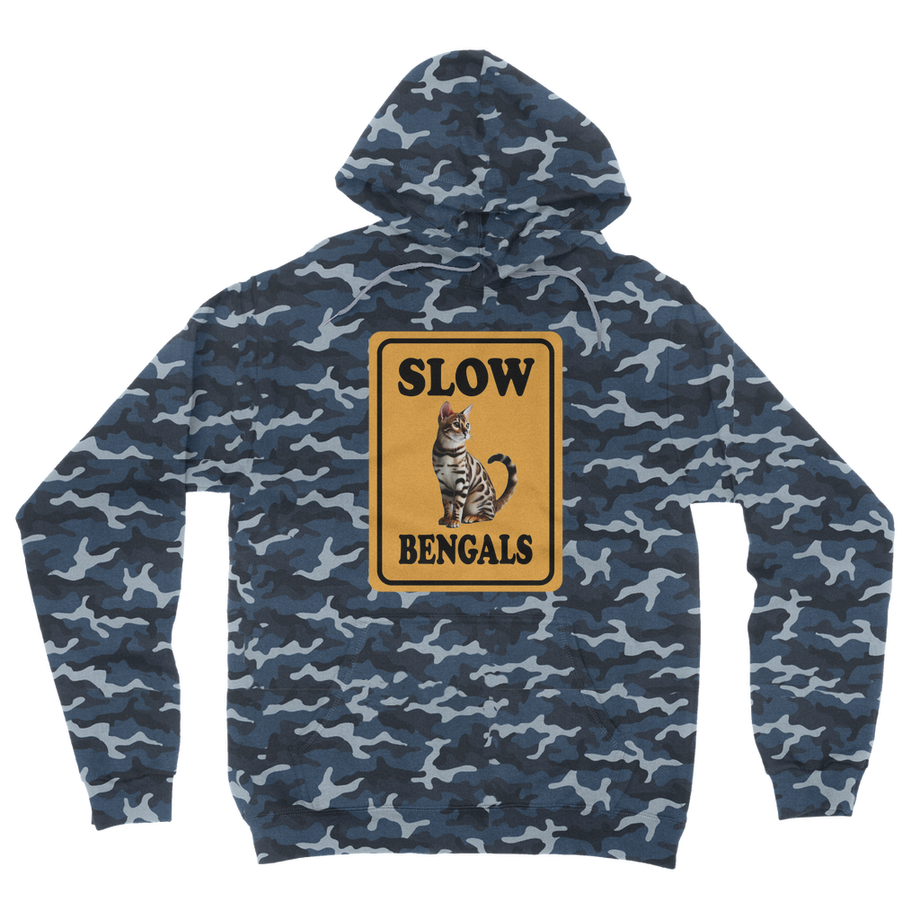 slow bengals Camouflage Adult Hoodie