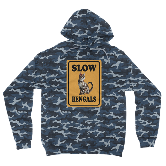 slow bengals Camouflage Adult Hoodie