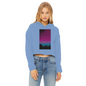 Twilight Ladies Cropped Raw Edge Hoodie