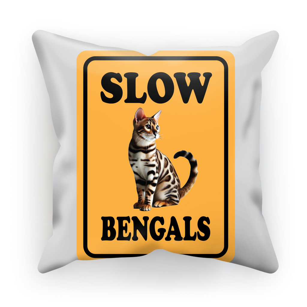 slow bengals Sublimation Cushion Cover