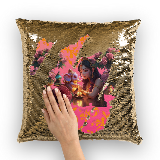 Best Friend Sequin Cushion Cover