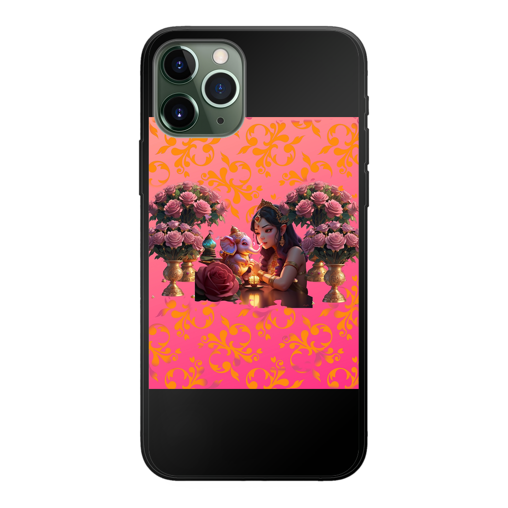 Best Friend Back Printed Black Soft Phone Case