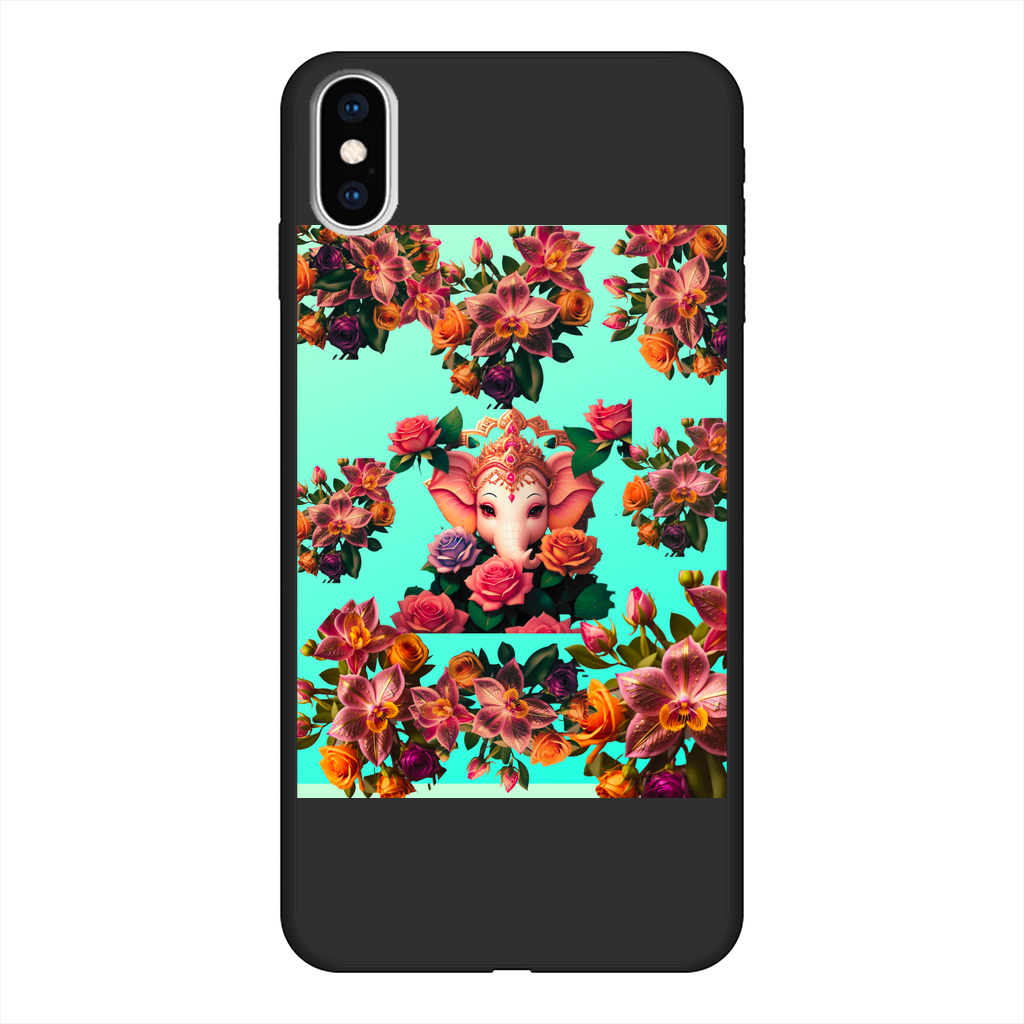 Harmonious Back Printed Black Soft Phone Case