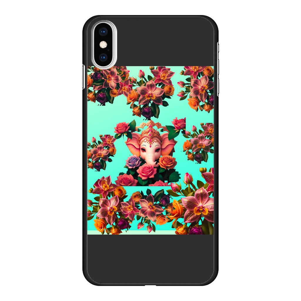 Harmonious Back Printed Black Hard Phone Case