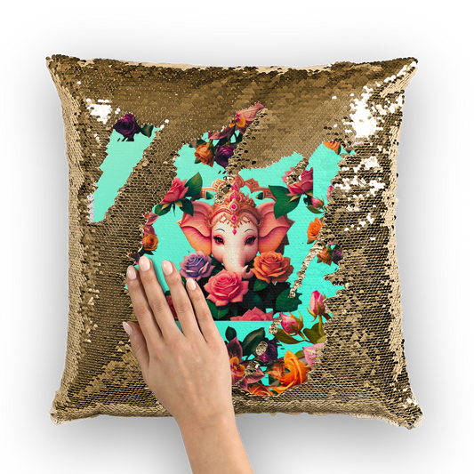 Harmonious Sequin Cushion Cover