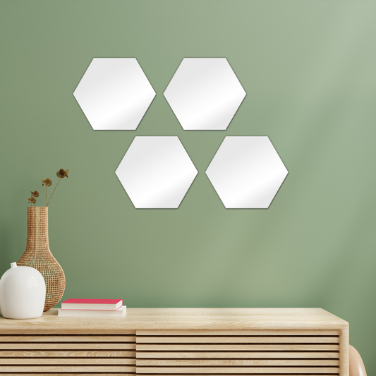 Best Friend Hexagon Wall Tiles Set of 4