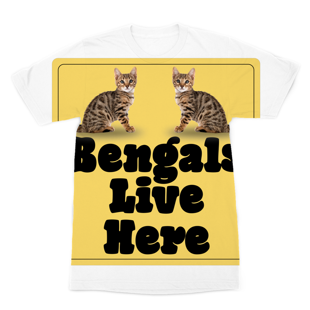 Bengals Premium Sublimation Adult T-Shirt