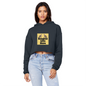 Bengals Cropped Raw Edge Boyfriend Hoodie