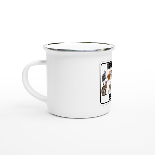 White 12oz Enamel Mug