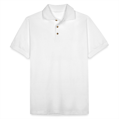 Men's Pique Polo Shirt - white