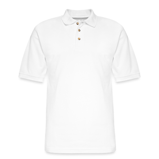 Men's Pique Polo Shirt - white