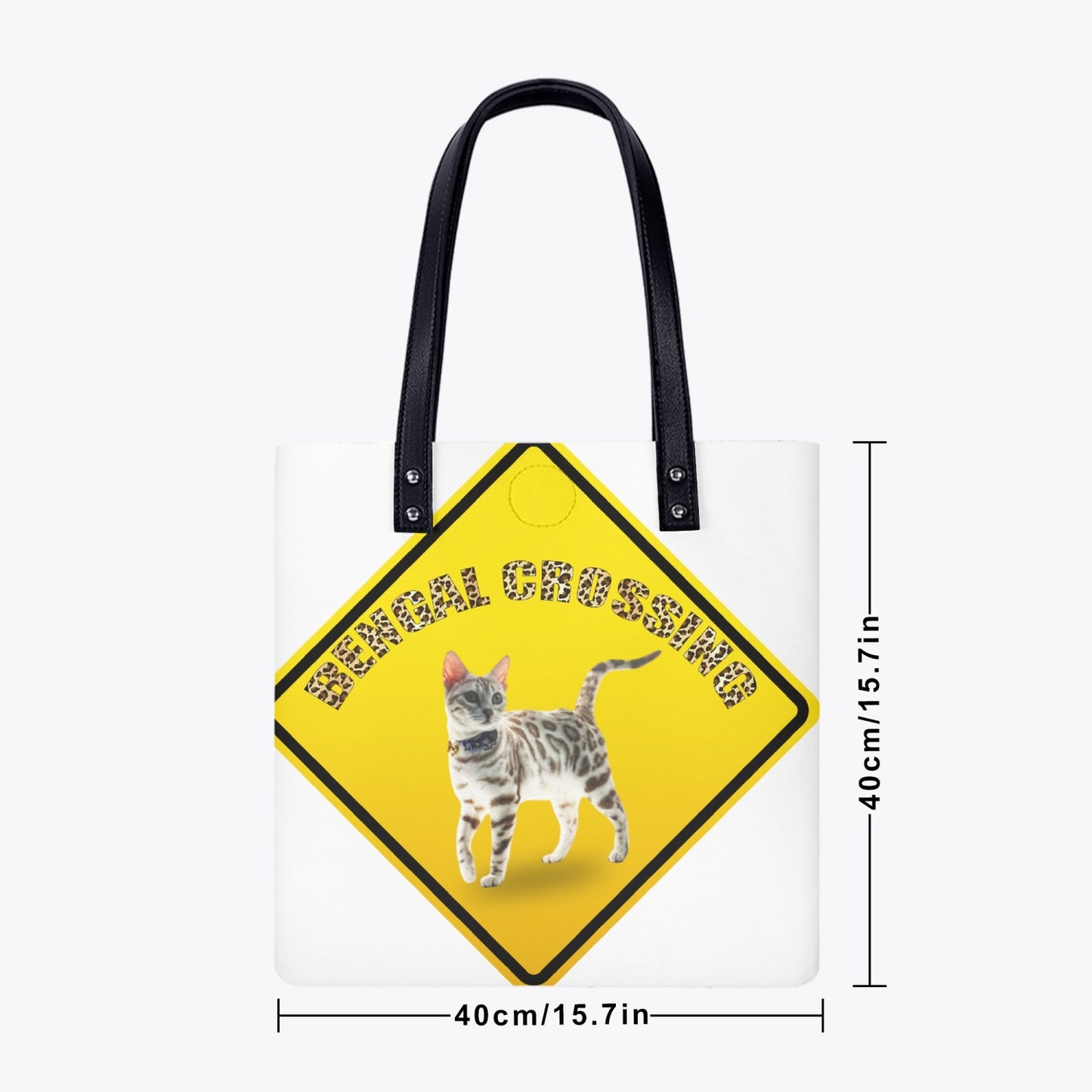 567. Bengal Crossing Large Regular PU Leather Tote Bags