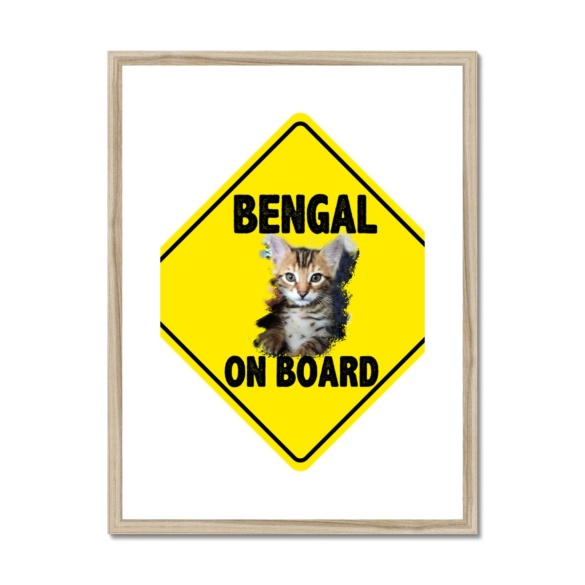 Bengal on Board  Framed & Mounted Print