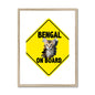 Bengal on Board  Framed & Mounted Print