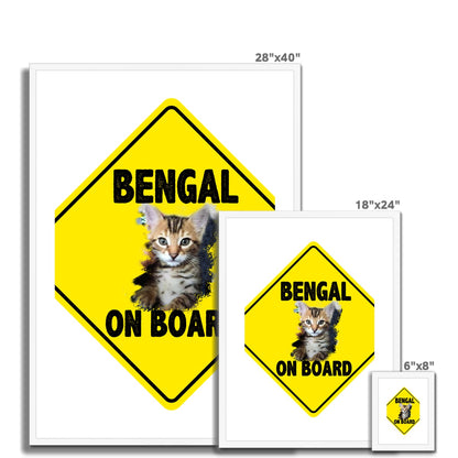 Bengal on Board  Framed & Mounted Print