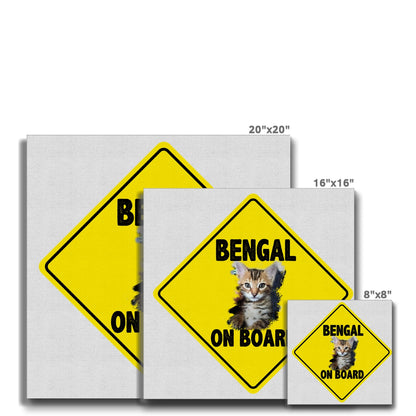 Bengal on Board  Eco Canvas