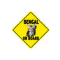 Bengal on Board  Temporary Tattoo