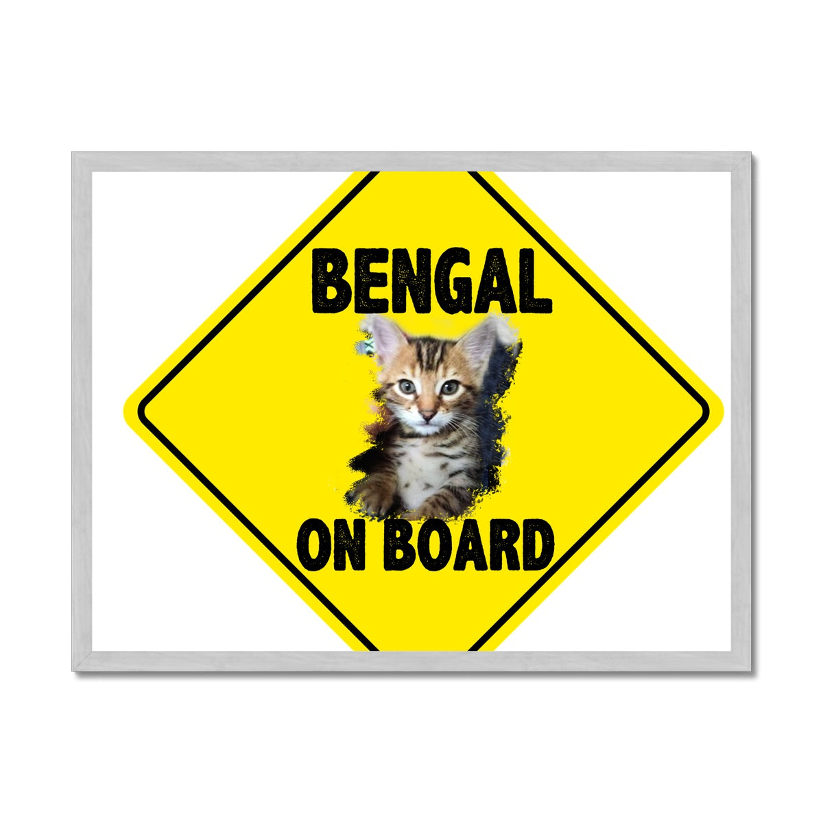 Bengal on Board  Antique Framed Print