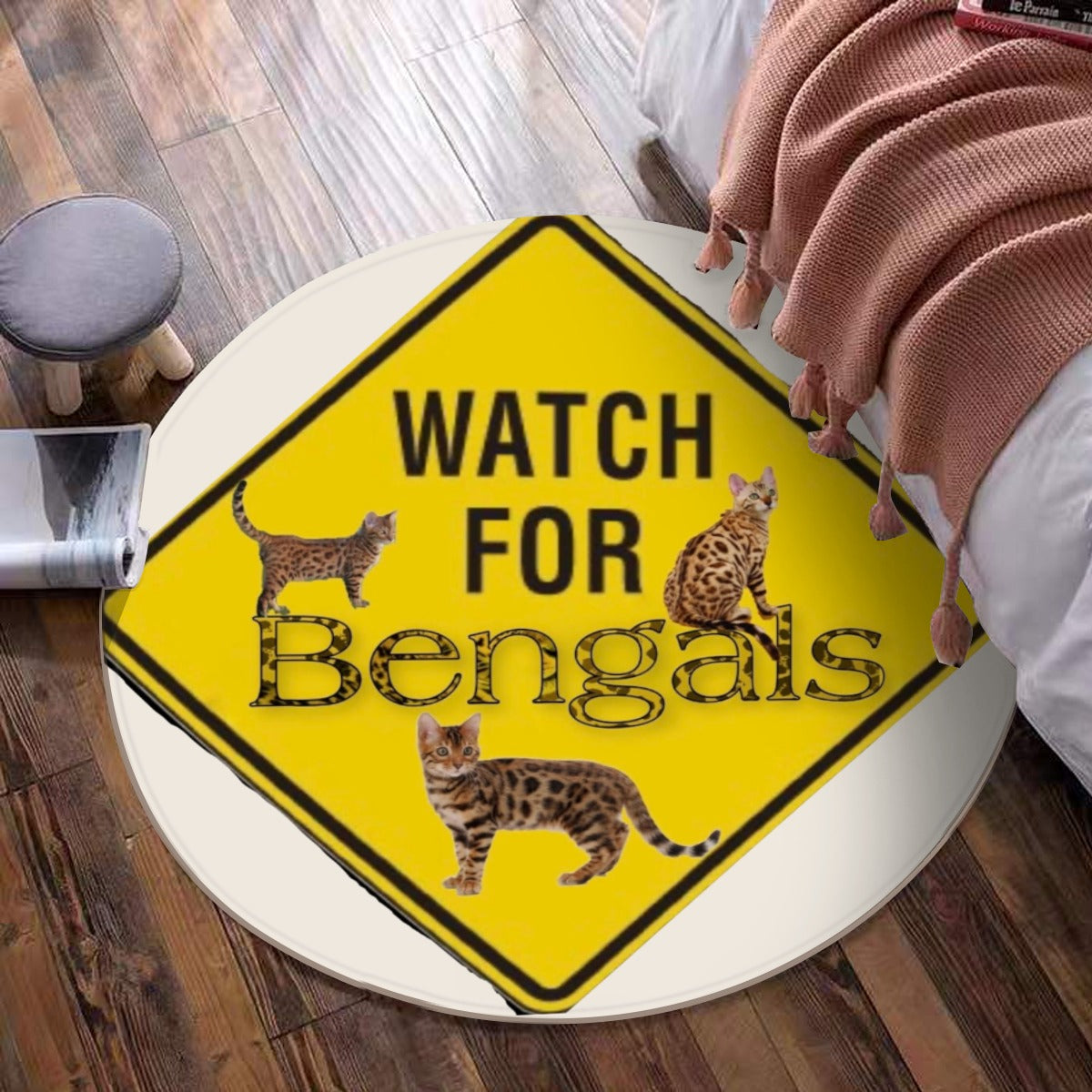 3 BengalsFoldable round mat