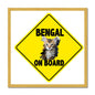 Bengal on Board  Antique Framed Print