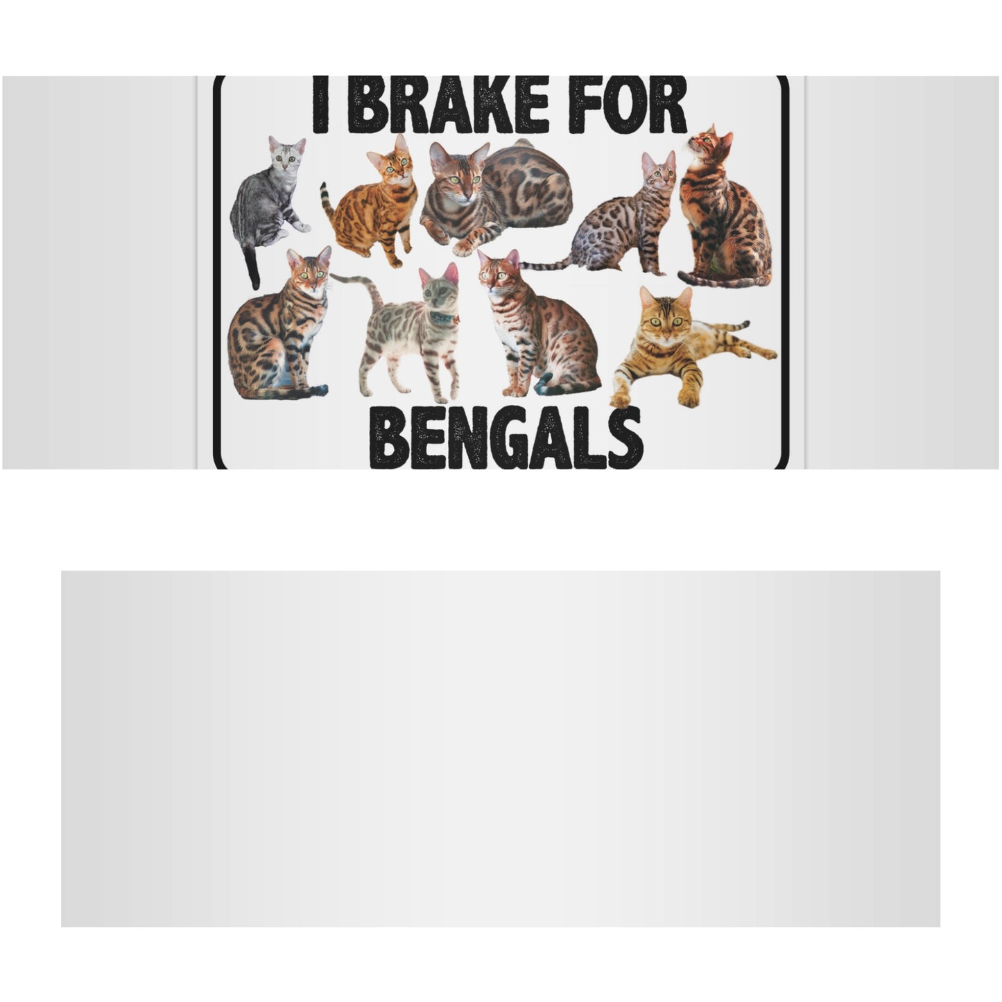 I Brake for Bengals Truck Decals Sticker