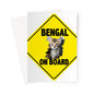 Bengal on Board  Greeting Card