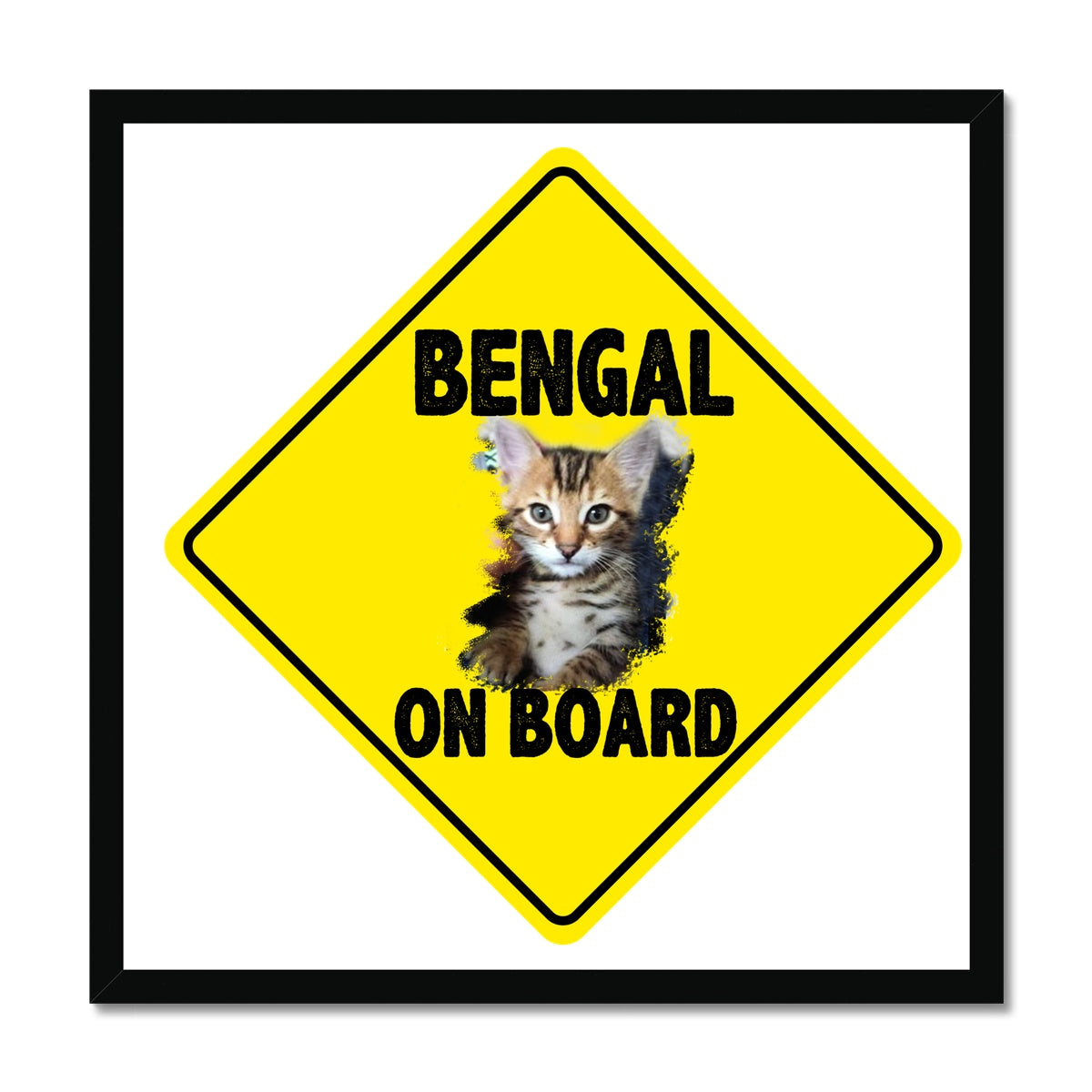 Bengal on Board  Framed Print