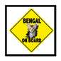 Bengal on Board  Framed Print