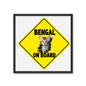 Bengal on Board  Framed Photo Tile