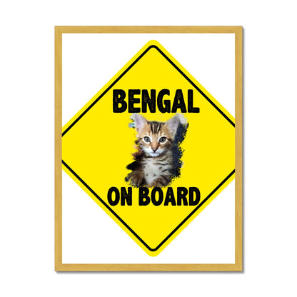 Bengal on Board  Antique Framed Print