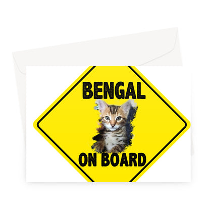 Bengal on Board  Greeting Card