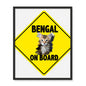 Bengal on Board  Framed Photo Tile