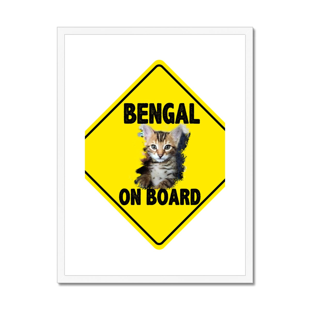 Bengal on Board  Framed & Mounted Print