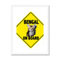 Bengal on Board  Framed & Mounted Print